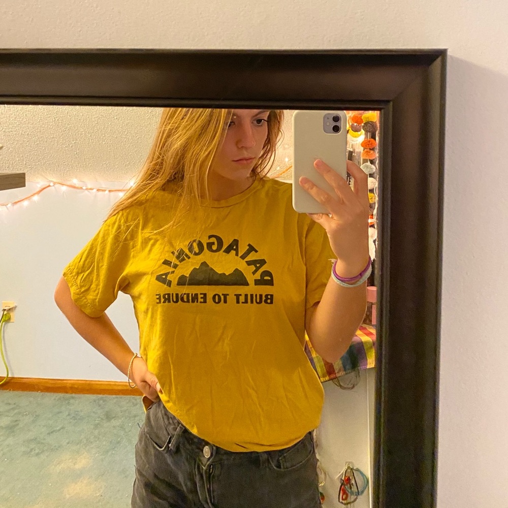 Yellow Oversized Patagonia T shirt